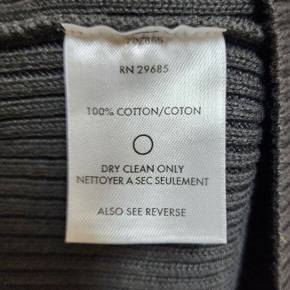 Pendleton Sweater Mens Sz L Gray Cotton Knit 1/4 Zip Lg Slv Elbow Pad Preppy - Picture 9 of 9